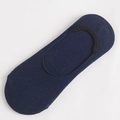 Calcetines invisibles de algodón azul marino para hombre con borde antideslizante - Talla única / Corte bajo / Azul marino