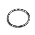 Detailed view of gunmetal segmented magnetic bracelet with polished metallic finish - Segmented Helix