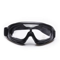 X400 protective tactical goggles with black frame and clear UV400 lens for outdoors - Clear