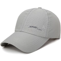 Berretto sportivo grigio in mesh traspirante con stampa di lettere Sport Nlans moda - Regolabile / Grigio chiaro