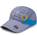 Cappellino da baseball per bambini ad asciugatura rapida grigio e blu con stelle - Grigio