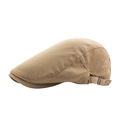 Khaki mesh ivy cap with breathable fabric and adjustable metal side buckle - Khaki
