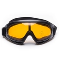 X400 polarized cycling goggles with black frame and contrast yellow lens for outdoor sports - Orange