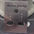 Cartoncini argento spazzolato per orecchini con stampa Fashion Jewelry per accessori DIY - Argento 1000 Pz