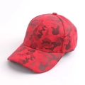 Klassieke rode camouflage honkbalpet voor volwassenen met ademende structuur - Rood Camouflage
