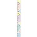 Cartoon geometric height growth chart for children with color block design 10-190cm - Macaron Color A