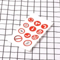 DIY road traffic sign stickers with red speed limit and warning icons for kids track play - Road Signs - Style A