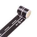DIY road track washi tape with black finish and white traffic lane markings for kids - Speed Limit 100 Road Tape