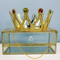 One Size / Gold Two-Piece Queen Crown