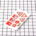 DIY kids traffic sign sticker set with red road signs for railway and track play - Road Signs - Style B
