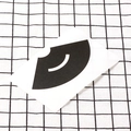 Black curved railway track sticker with white center lines for DIY children car toy sets - Small Curve