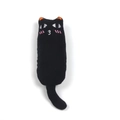 Gioco per gatti all'erba gatta in cotone nero con simpatici dettagli ricamati e resistenti - Nero