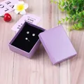 Joyero de papel texturizado rosa púrpura para anillos y pendientes con forro negro - 7x9x3cm / Rosa Púrpura