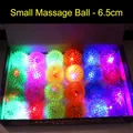 Bulk set of 24 pieces 6.5cm LED flashing spiky massage balls in assorted colors - No-string Massage Ball / 6.5cm