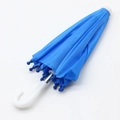 Closed blue umbrella accessory with white curved handle for 18 inch doll accessories - Blue