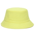 Cappello da pescatore classico giallo brillante in cotone con tesa rinforzata e cucita - Taglia unica / Giallo chiaro