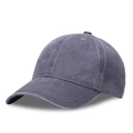 Casquette de baseball classique en coton délavé gris anthracite avec visière courbée - Réglable / Gris Foncé (2)