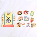 Set de pegatinas de gatos GOROGORO NYANSUKE con empaque amarillo para decoración DIY - 30 Hojas / Gato Amarillo