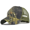 Casquette de baseball camouflage avec filet en mesh vert pour randonnée et extérieur - Réglable / Camouflage de Forêt/Filet Vert (3)