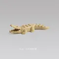 Giocattolo a blocchi di coccodrillo kaki modello animale JM002 taglia 11x3x2cm - Coccodrillo Giallo Chiaro