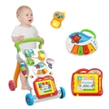 Girello multifunzionale bianco per bambini con piano musicale e lavagna rimovibile - Standard