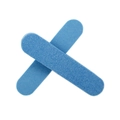 Set of two blue sponge nail files with rounded ends and professional abrasive surface - 9*2cm / Blue