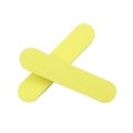Double-sided yellow mini nail buffer sponges for surface polishing and smoothing - 9*2cm / Yellow