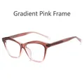 Fashionable gradient red sunglasses with transparent resin frame and modern sleek design - Gradient Red Frame Anti-Blue Light
