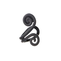 Ear cuff in argento S925 nero con design punk a doppia spirale in stile minimalista - Nero