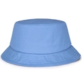 Cappello da pescatore azzurro in tela di cotone con tesa strutturata e cuciture tono su tono - Taglia unica / Celeste