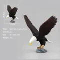 Realistische Weißkopfseeadler-Vogelmodellfigur in Tauchpose, Größe 9x7.5x9.5cm - Weißkopfseeadler Stein Greifend (221)
