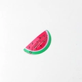 Cute colorful watermelon pattern metal BB hair clip for girls with glossy finish - Watermelon Red