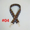 Detail of bohemian woven strap with golden lobster clasps and diamond patterns - #04 Rhombus Geometric