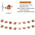 3-meter Halloween pumpkin banner with 8 unique cartoon patterns on double-sided cardstock - 8-Piece Cartoon Character Pumpkin (HL-WSLQ18-008)