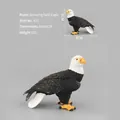 Realistic bald eagle bird figurine standing model for wildlife decoration 8x4x6cm - Standing Bald Eagle (633)