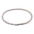 Elegante Halskette in Roségold mit X-förmigen Gliedern und Magnetverschluss - Magnetische Halskette (KN38093-K)