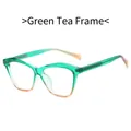 Trend green tea gradient sunglasses with stylish acetate frames for men and women - Green Tea Frame Anti-Blue Light