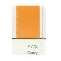 Single-faced curry yellow satin ribbon style P772 with smooth polyester woven texture - Curry (P772)