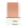 Polished peach satin ribbon P805 showing smooth fabric texture for gift wrapping - Peach (P805)