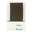 Brown polyester satin ribbon sample P941 for gift packaging and textile decoration - Brown (P941)