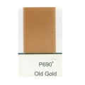 Satin ribbon in Old Gold color code P690 with premium smooth polyester weave texture - Old Gold (P690)