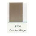 Polyester satin ribbon in Candied Ginger color code P836 for gift wrapping - Candied Ginger (P836)