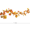 Künstliche Ahornblatt-Girlande 1.5m für Erntedankfest und Weihnachtsdekoration - Ahornblatt Girlande 1.8m - Ohne Licht