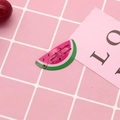 Watermelon pattern snap hair clip with colorful printed metal paint for summer styling - 23# Small Watermelon