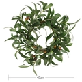 Artificial olive leaf wreath with green foliage and berries, 45cm diameter home decor - 45cm-Standard Style