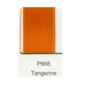Polyester satin ribbon in tangerine orange color P668 for gift wrapping crafts - Tangerine (P668)