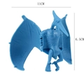 Blauer Flugsaurier Dinosaurier-Ei-Spielzeug mit 11cm Spannweite und 6,5cm Höhe - Blau (Pterosaurier)
