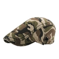 Verstelbare jungle camouflage pet van katoen met metalen gespen voor heren - Verstelbaar / Khaki Camo