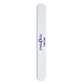 Professional half-moon double-sided nail file with 100/180 grit in light gray finish - Double Round End