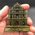 3D metallic Macau Ruins of St. Paul's souvenir magnet in bronze finish held by hand - Ruins of St. Paul's Macau
